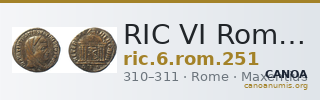 RIC VI Rome 251 — CANOA