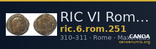 RIC VI Rome 251 — CANOA