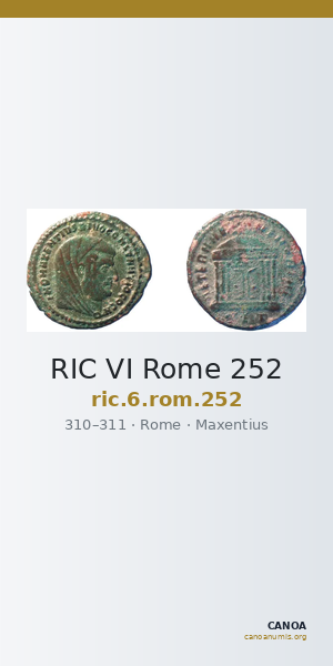 RIC VI Rome 252 — CANOA