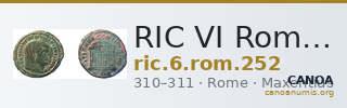 RIC VI Rome 252 — CANOA
