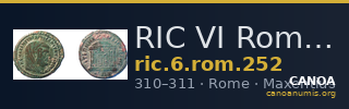 RIC VI Rome 252 — CANOA