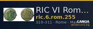 RIC VI Rome 255 — CANOA