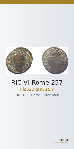 RIC VI Rome 257 — CANOA