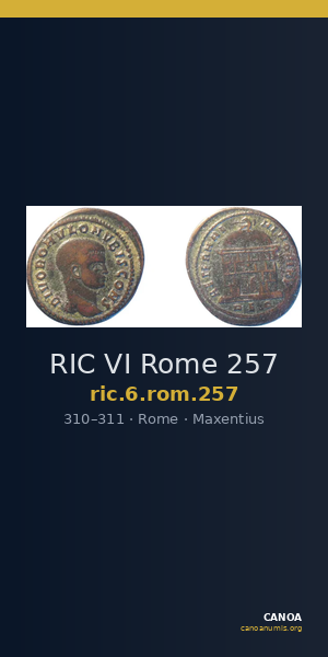 RIC VI Rome 257 — CANOA