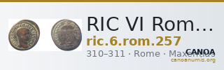 RIC VI Rome 257 — CANOA