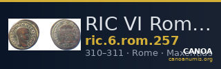 RIC VI Rome 257 — CANOA