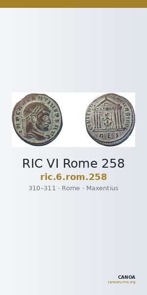 RIC VI Rome 258 — CANOA