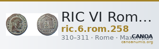 RIC VI Rome 258 — CANOA