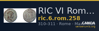 RIC VI Rome 258 — CANOA