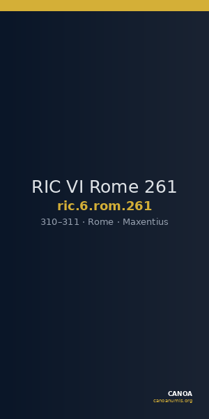 RIC VI Rome 261 — CANOA