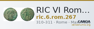 RIC VI Rome 267 — CANOA