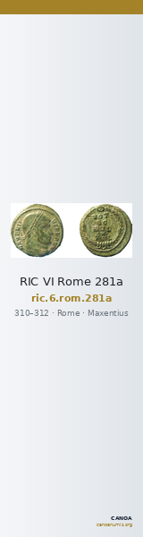 RIC VI Rome 281a — CANOA