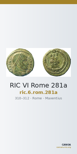 RIC VI Rome 281a — CANOA