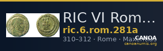 RIC VI Rome 281a — CANOA