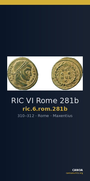 RIC VI Rome 281b — CANOA