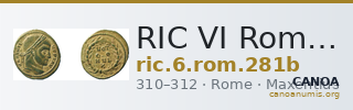 RIC VI Rome 281b — CANOA