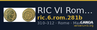 RIC VI Rome 281b — CANOA