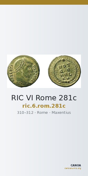 RIC VI Rome 281c — CANOA