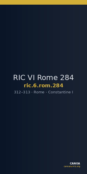 RIC VI Rome 284 — CANOA