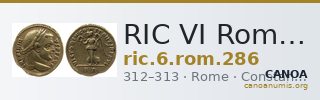RIC VI Rome 286 — CANOA