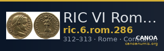 RIC VI Rome 286 — CANOA