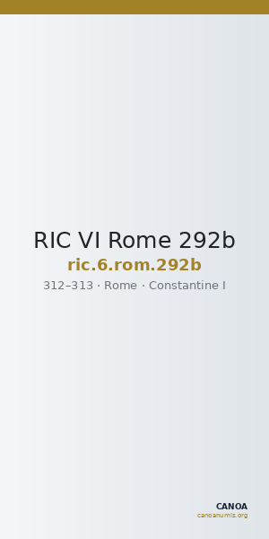 RIC VI Rome 292b — CANOA