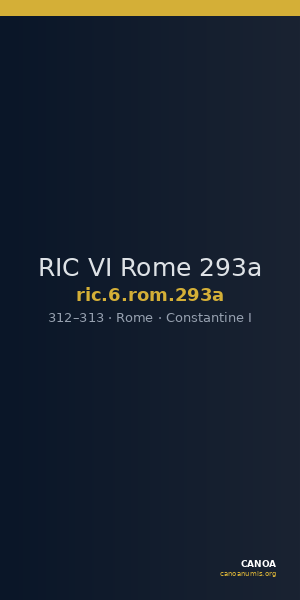 RIC VI Rome 293a — CANOA