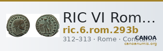 RIC VI Rome 293b — CANOA