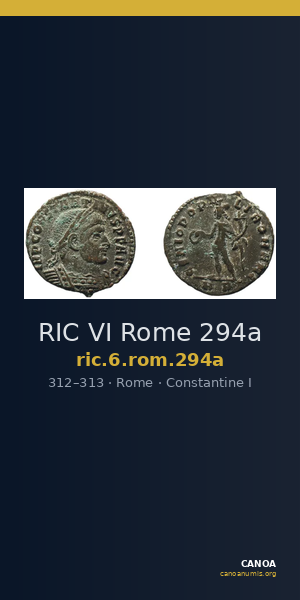 RIC VI Rome 294a — CANOA