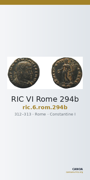 RIC VI Rome 294b — CANOA