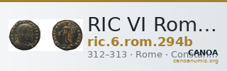 RIC VI Rome 294b — CANOA