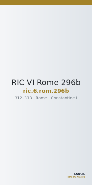 RIC VI Rome 296b — CANOA