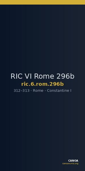 RIC VI Rome 296b — CANOA