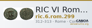 RIC VI Rome 299 — CANOA