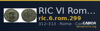 RIC VI Rome 299 — CANOA