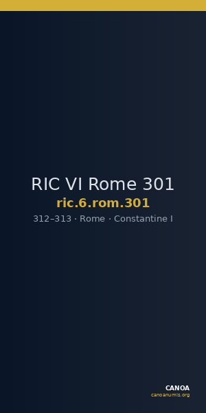RIC VI Rome 301 — CANOA