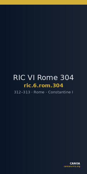 RIC VI Rome 304 — CANOA