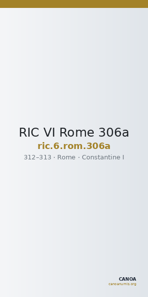 RIC VI Rome 306a — CANOA