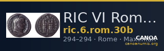 RIC VI Rome 30b — CANOA