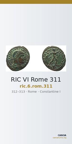 RIC VI Rome 311 — CANOA