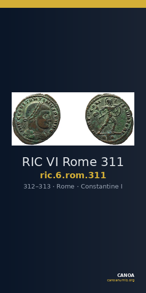 RIC VI Rome 311 — CANOA