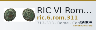 RIC VI Rome 311 — CANOA