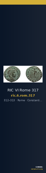 RIC VI Rome 317 — CANOA