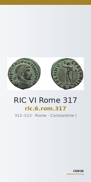 RIC VI Rome 317 — CANOA