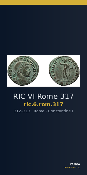 RIC VI Rome 317 — CANOA