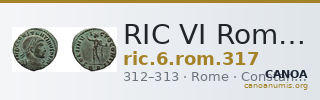 RIC VI Rome 317 — CANOA
