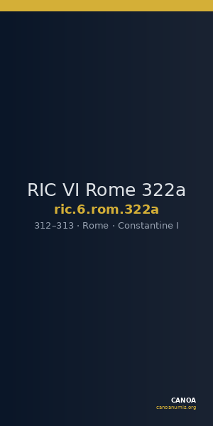 RIC VI Rome 322a — CANOA