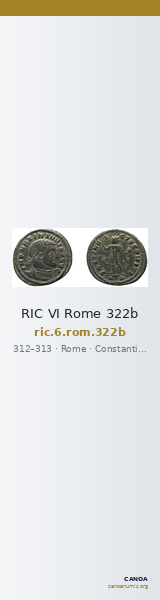 RIC VI Rome 322b — CANOA
