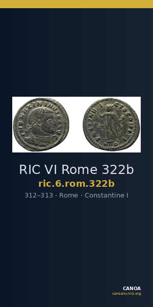 RIC VI Rome 322b — CANOA
