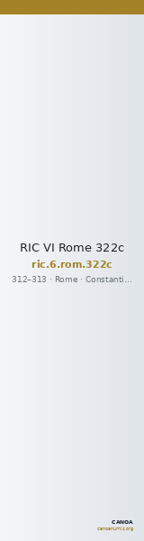 RIC VI Rome 322c — CANOA